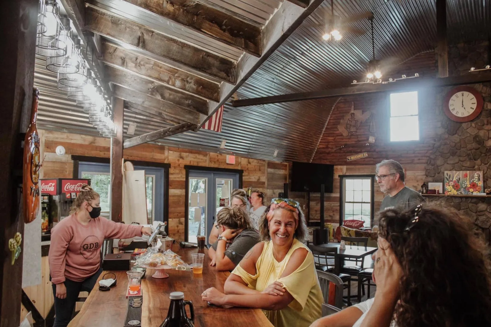 A group of friends enjoying a drink.